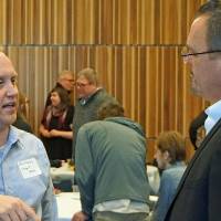 Julius Suchy, Village Manager for Sparta, along with Dr. Rich Jelier